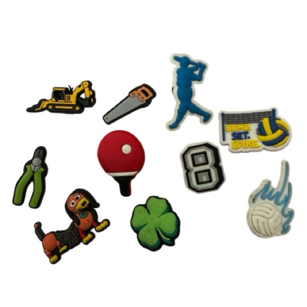 Set of 10 Shoe Charms